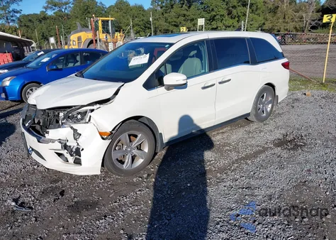 2019 Honda Odyssey Ex-L from USA, damaged, VIN 5FNRL6H76KB072909